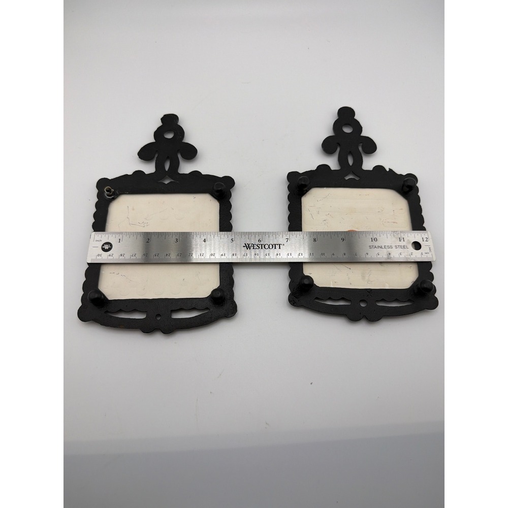 Vintage Enesco Japan Irish Blessing Cast Iron Ceramic Trivet Set of 2 - Picture 5 of 5
